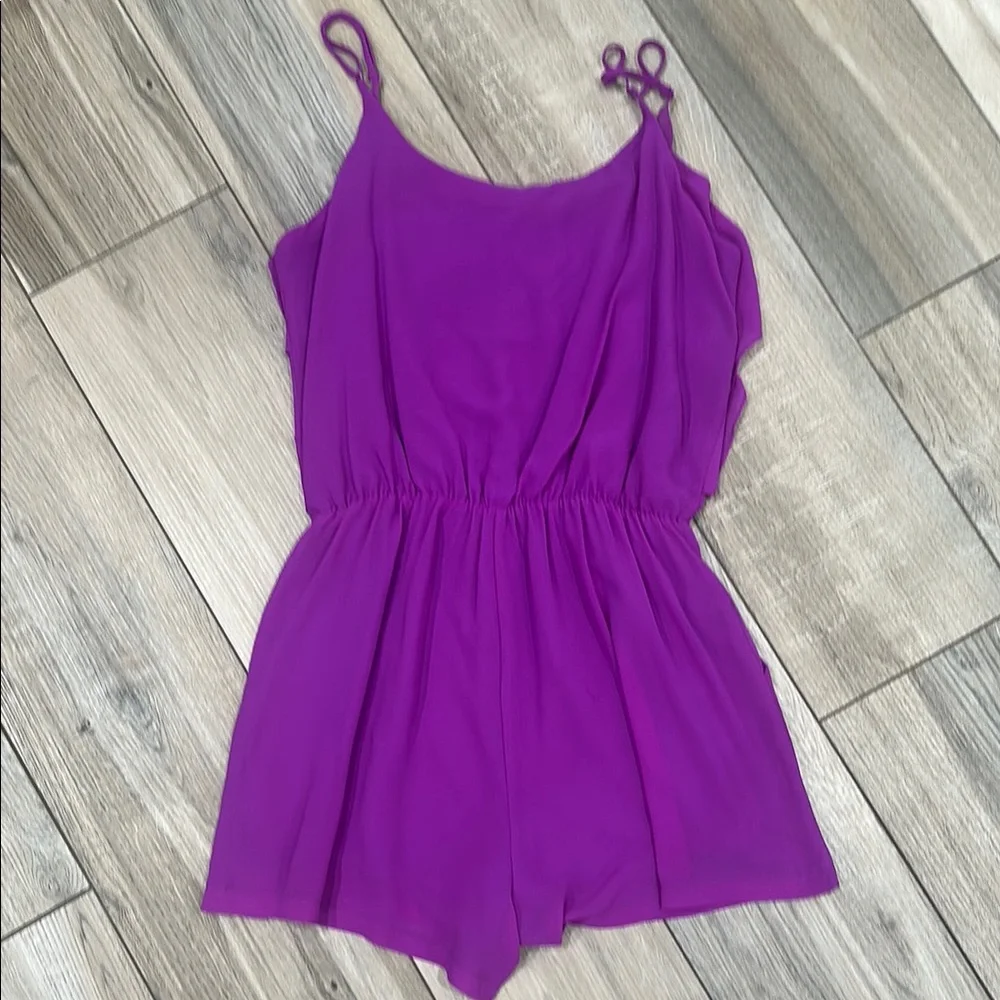 Purple Ruffle Romper - Picture 6 of 6